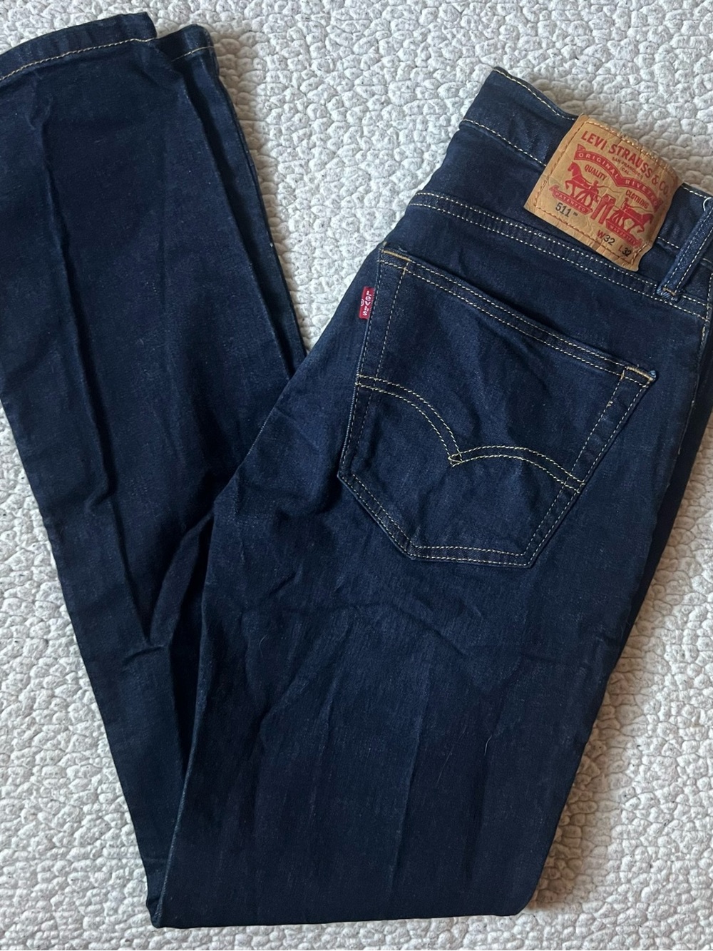 Levi's Men's Dark Indigo Slim Straight Jeans